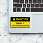 Powered By Artificial Sticker