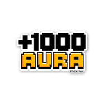 1000 AURA Sticker waterproof vinyl decal for laptop, bike, car & bottle