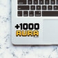 1000 AURA Sticker waterproof vinyl decal for laptop, bike, car & bottle
