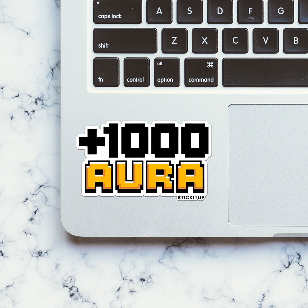 1000 AURA Sticker waterproof vinyl decal for laptop, bike, car & bottle