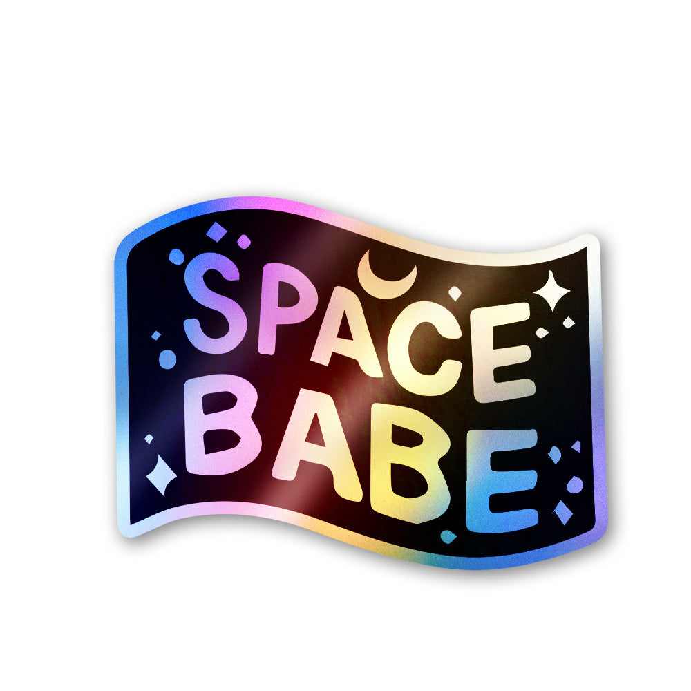 Space Babe Holographic Stickers | STICK IT UP