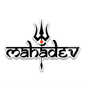 mahadev Bumper Sticker waterproof vinyl decal for laptop, bike, car & bottle