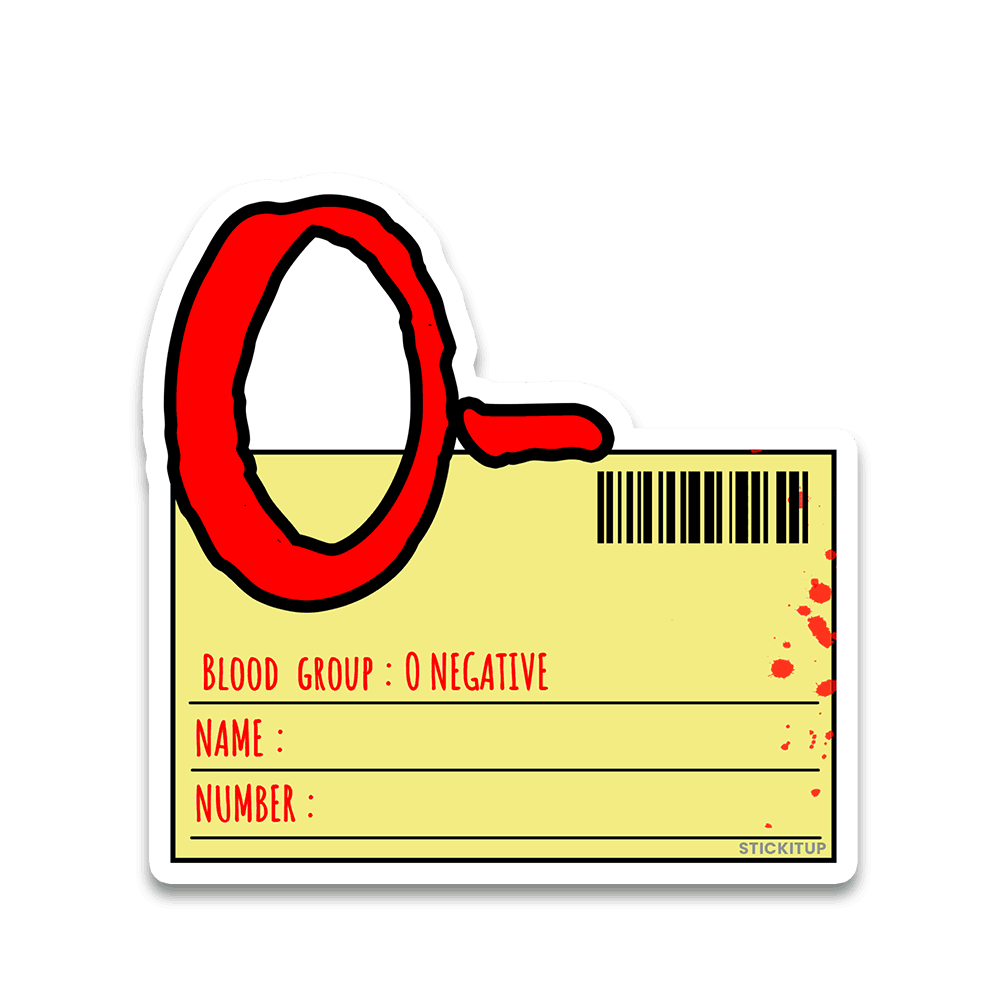 O Minus Bumper Sticker - Bumper Sticker | STICK IT UP