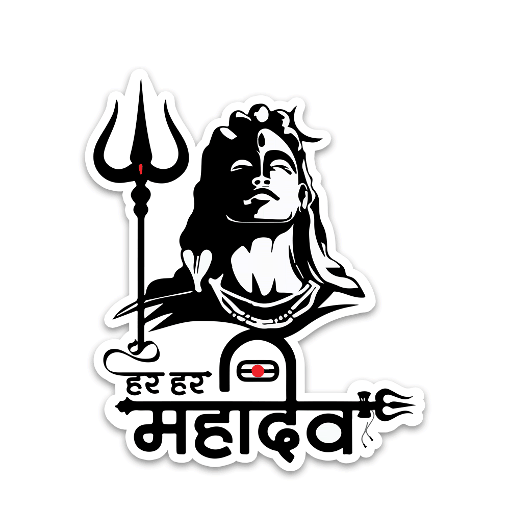 Har Har Mahadev Bumper Sticker - Bumper Sticker | STICK IT UP
