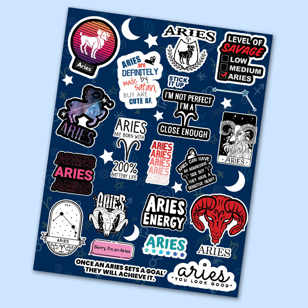 Aries Mini Stickers Sheet