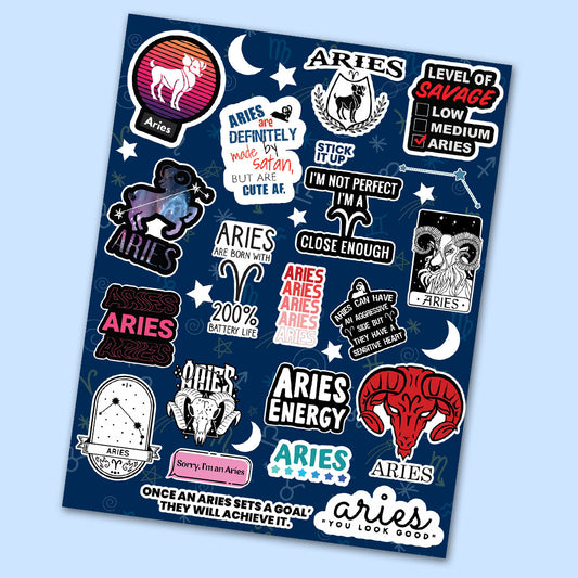 Aries Mini Stickers Sheet