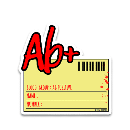 Ab Plus Bumper Sticker waterproof vinyl decal for laptop, bike, car & bottle