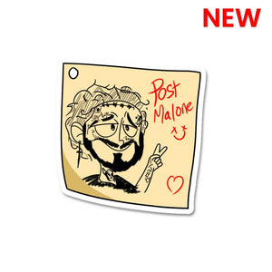 Post It Malone Sticker