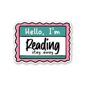 Hello I M Reading Sticker