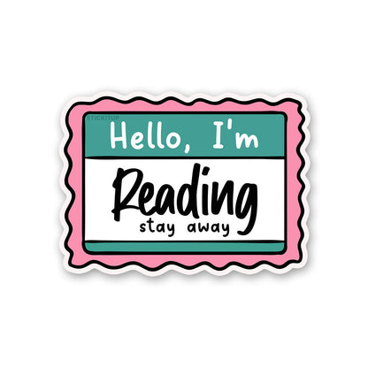 Hello I M Reading Sticker