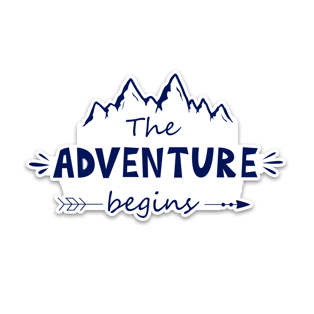 The Adventure Begins Bumper Sticker