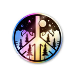 Peace Holographic Stickers | STICK IT UP