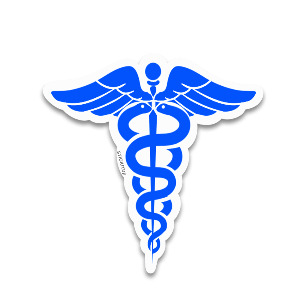 Caduceus Bumper Sticker - Bumper Sticker | STICK IT UP