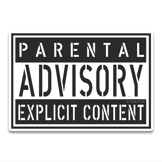 Advisory Bumper Sticker waterproof vinyl decal for laptop, bike, car & bottle