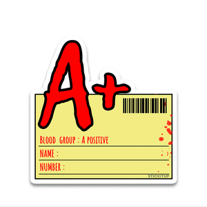 A Plus Bumper Sticker waterproof vinyl decal for laptop, bike, car & bottle