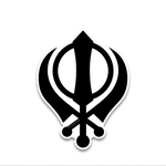 Khanda Bumper Sticker waterproof vinyl decal for laptop, bike, car & bottle