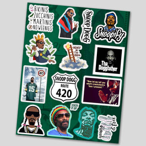 Snoop dog mini sticker sheet