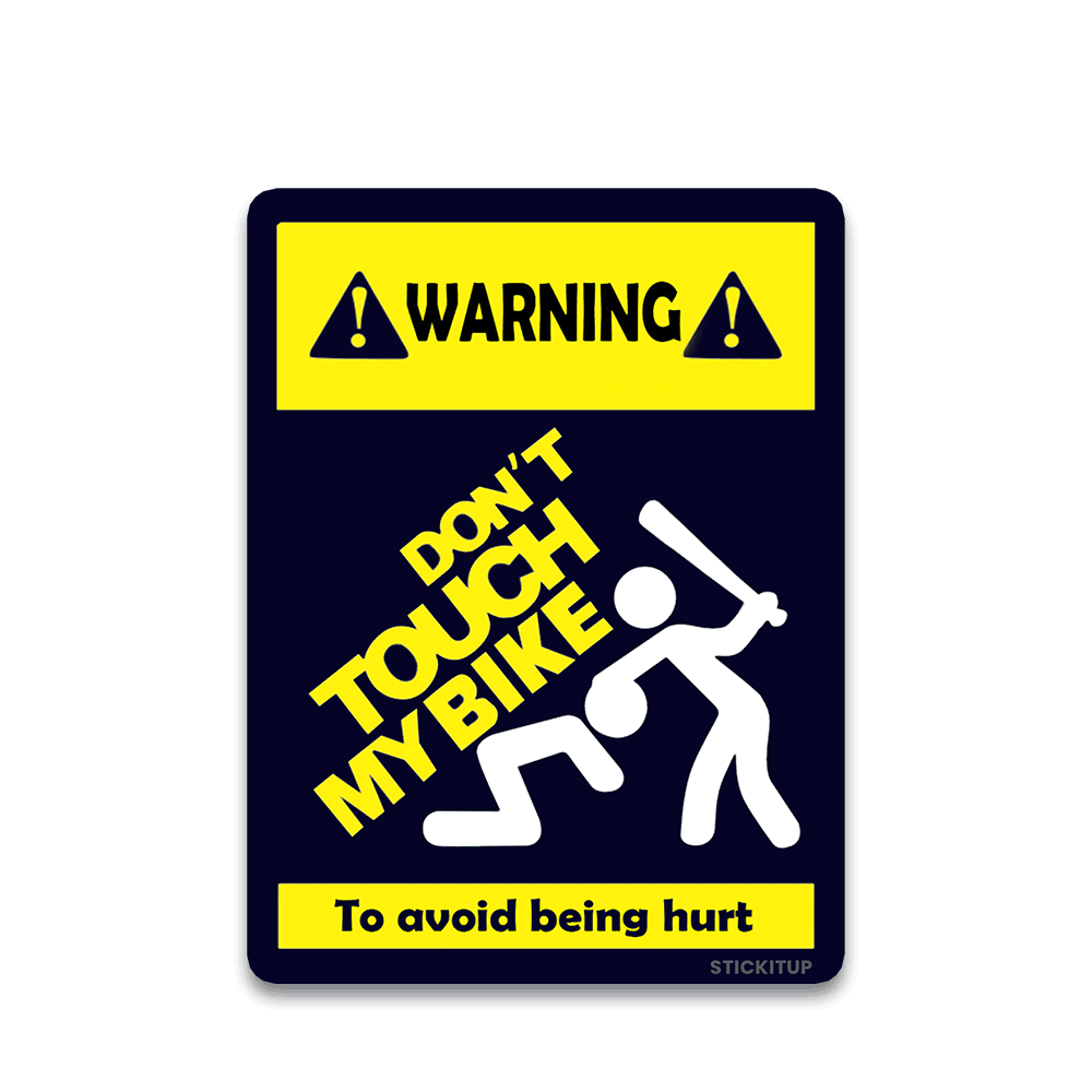 Don't touch Bumper Sticker - Bumper Sticker | STICK IT UP