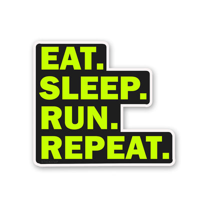 Eat Sleep Run Repeat Sticker