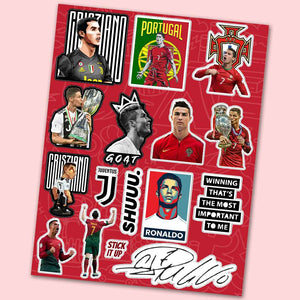Cristiano Ronaldo Mini sticker sheet