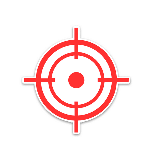 Target Bumper Sticker waterproof vinyl decal for laptop, bike, car & bottle