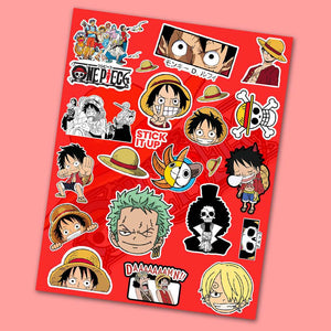 One Piece Mini Sticker Sheet