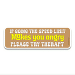 You Angry Bumper Sticker waterproof vinyl decal for laptop, bike, car & bottle