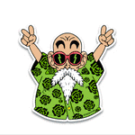 Master Roshi Bumper Sticker waterproof vinyl decal for laptop, bike, car & bottle