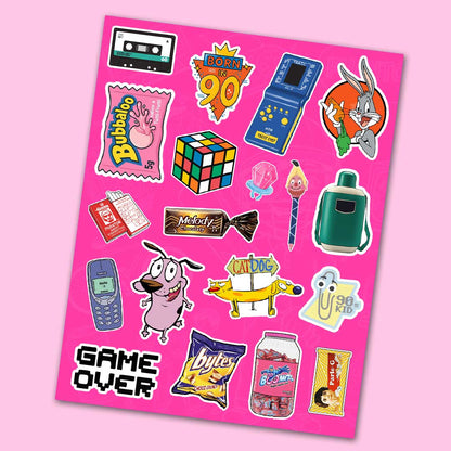 90's Kid Mini Sticker Sheet