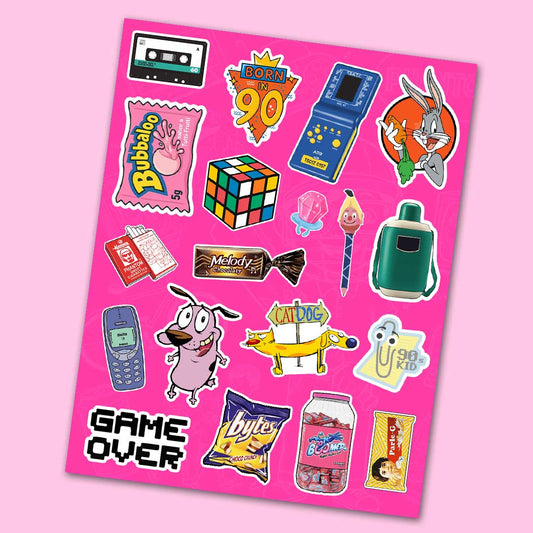 90's Kid Mini Sticker Sheet