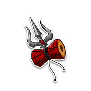 Shiv damaroo Bumper Sticker waterproof vinyl decal for laptop, bike, car & bottle