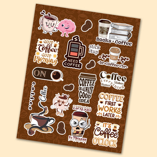 Coffee Mini Sticker Sheet