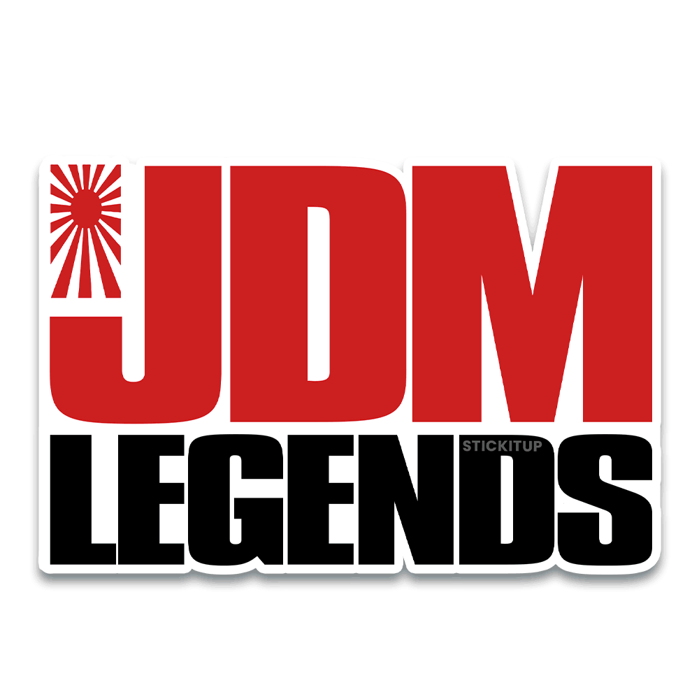 Jdm Legends Bumper Sticker waterproof vinyl decal for laptop, bike, car & bottle