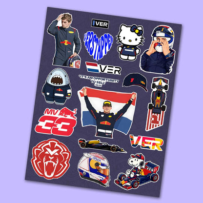 Max Verstappen Sticker Sheet