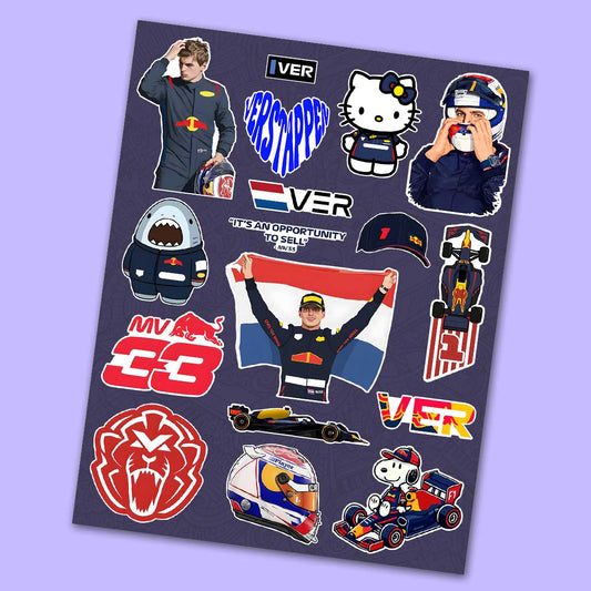 Max Verstappen Sticker Sheet