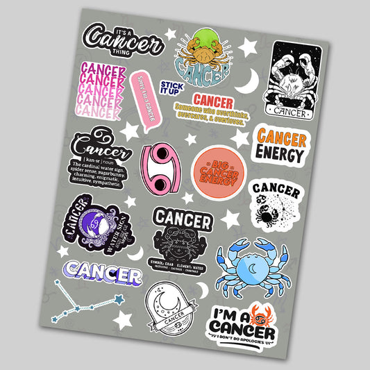 Cancer Mini Stickers Sheet