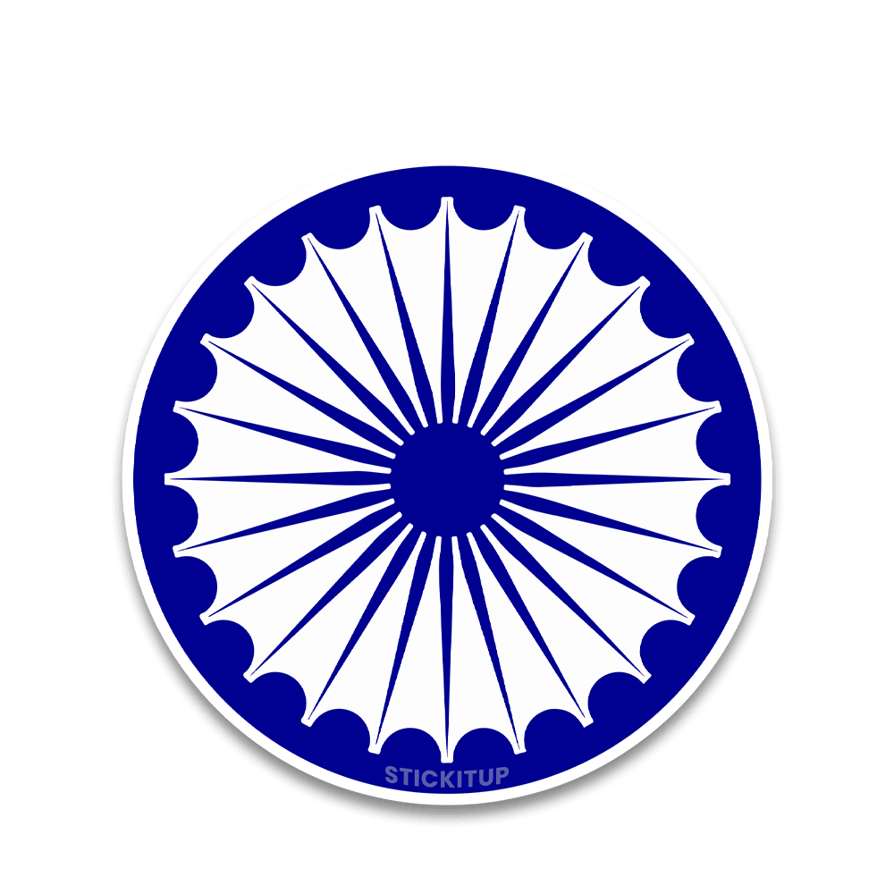 Bharat Chakra Bumper Sticker - Bumper Sticker | STICK IT UP