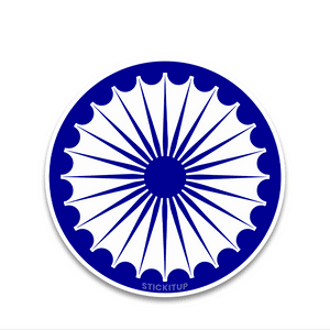 Bharat Chakra Bumper Sticker