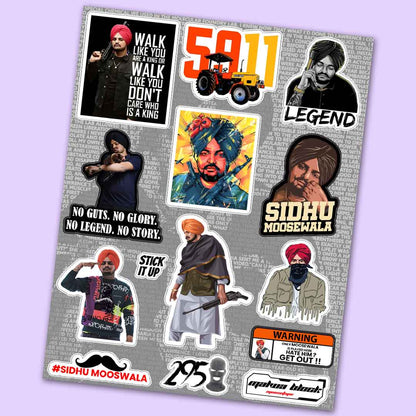 Sidhu Moose Wala Mini sticker sheet