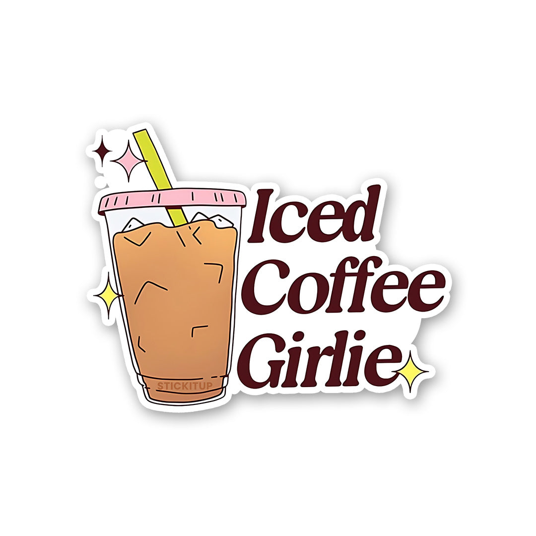 Iced Coffee Girlie Sticker