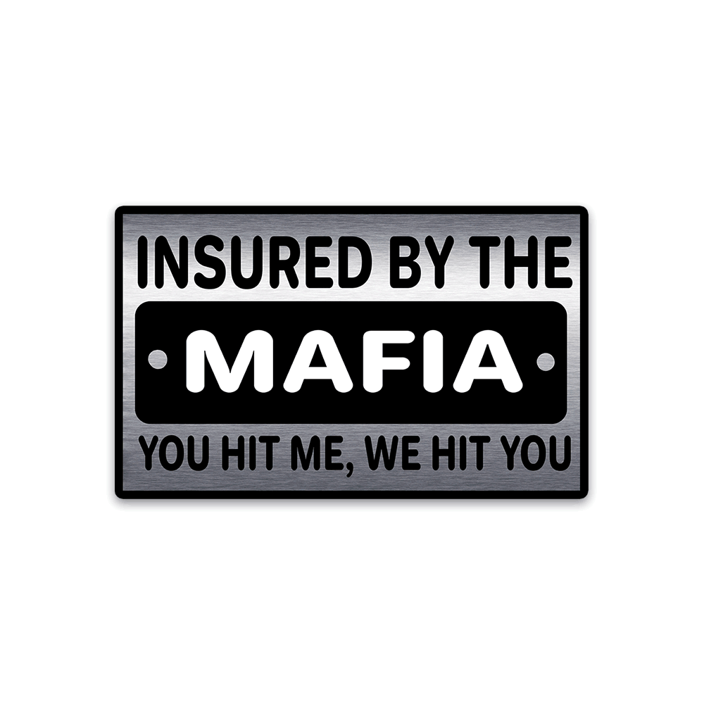 You Hit Me We Hit You Bumper Sticker waterproof vinyl decal for laptop, bike, car & bottle
