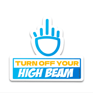 Turn Off Your Bumper Sticker waterproof vinyl decal for laptop, bike, car & bottle