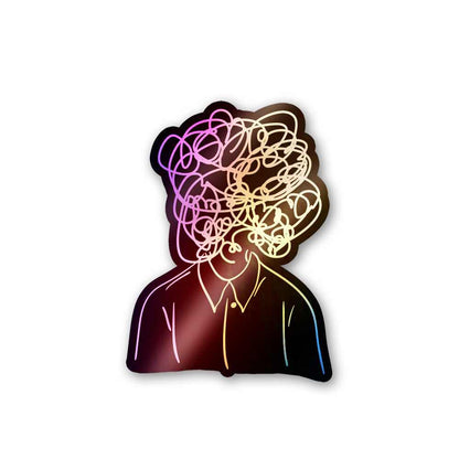 Overthinking Holographic Stickers | STICK IT UP