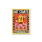 Diet Starts Tomorrow Sticker