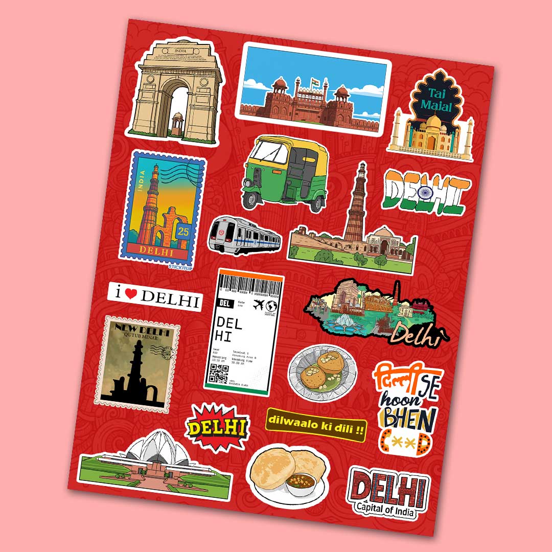 Delhi Sticker Sheet