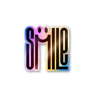 Smile Holographic Stickers | STICK IT UP