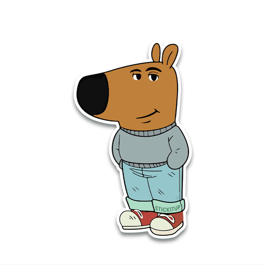 Boss Doggo Bumper Sticker waterproof vinyl decal for laptop, bike, car & bottle