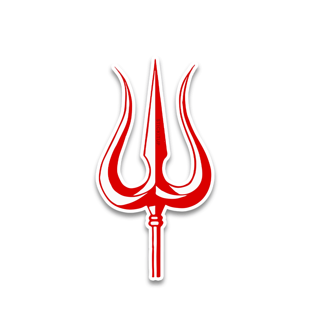 Trishool Shiv Bumper Sticker - Bumper Sticker | STICK IT UP