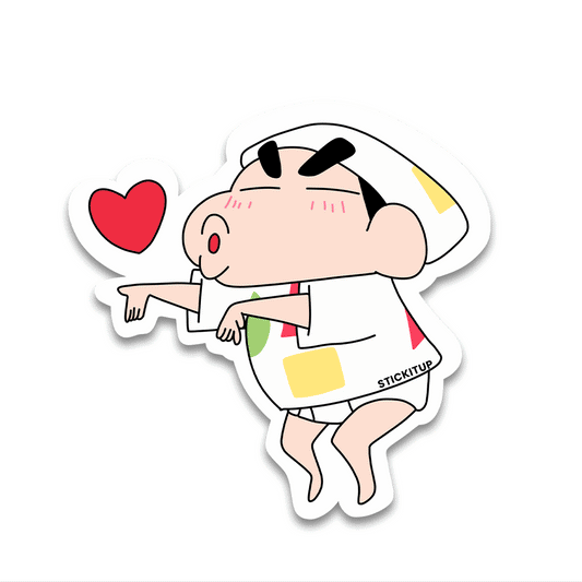 Shinn Nohara Bumper Sticker waterproof vinyl decal for laptop, bike, car & bottle