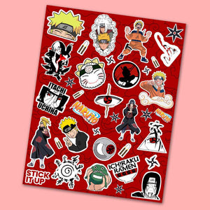 Naruto Mini Sticker Sheet